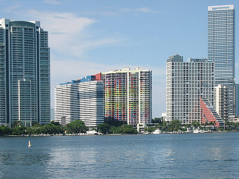 Blick vom Wasser auf Miami Foto 