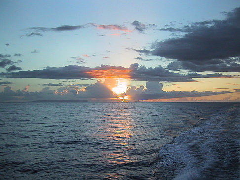 Foto Sonnenuntergang über dem Meer von Kauai